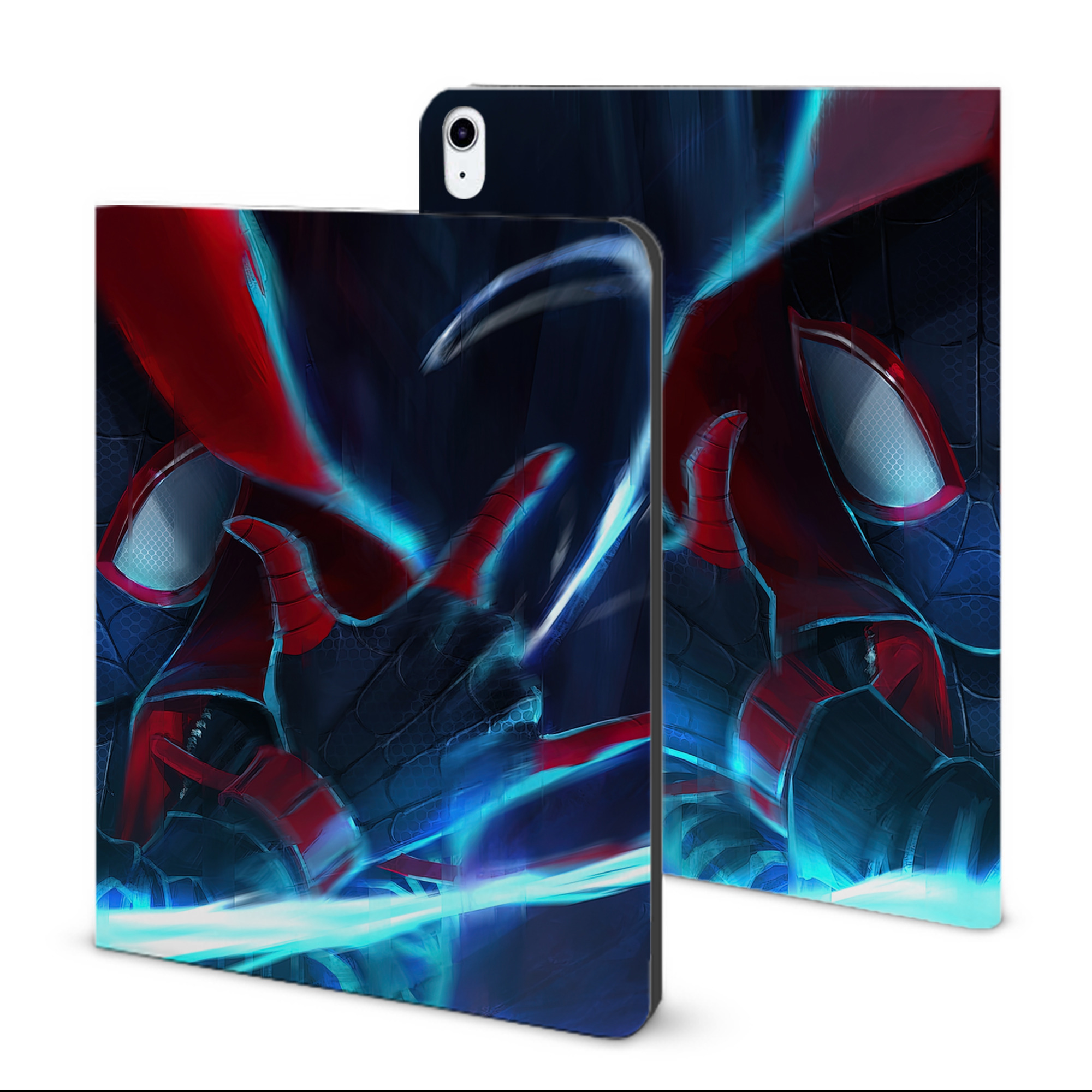 （画像用） Spider Man スパイダーマン IPad ケース ブック型 PUレザー TPU 耐衝撃 軽量 薄型 ペン収納なし 全面保護 IPad 各モデル対応